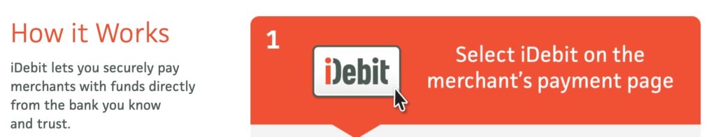 How Idebit works?