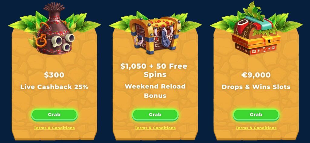 Wazamba Bonuses