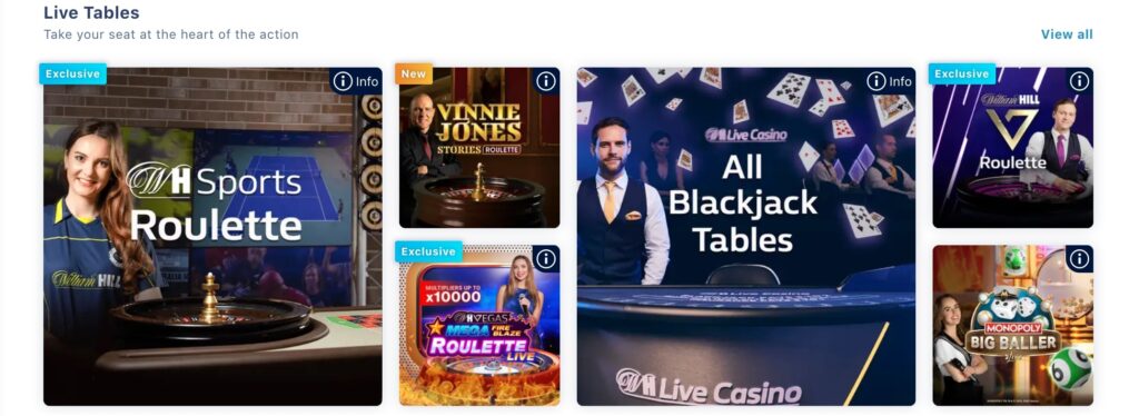 Live Casino games